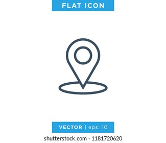 Map Pin, Pointer Icon Vector Design Template. Location Pin.