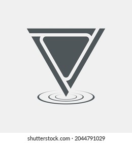 Map pin pointer Route Gps location icon Vector illustration cut