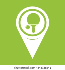 Map Pin Pointer Table tennis icon