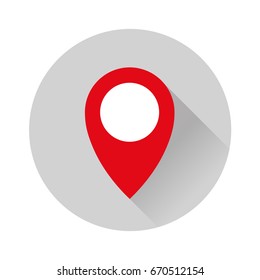 map pin position location flat circle icon flat map location flat illustration icon circle map location circle logo travel location address sight illustration car tour and guide tour bus walk road