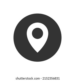 Map pin related glyph vector icons. Modern map markers. location pin sign. Map pin place marker. GPS location symbol. Vector illustration on a white background.