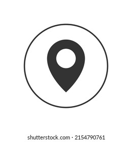 Map pin related glyph vector icons. Modern map markers. location pin sign. Map pin place marker. GPS location symbol. Vector illustration on a white background.