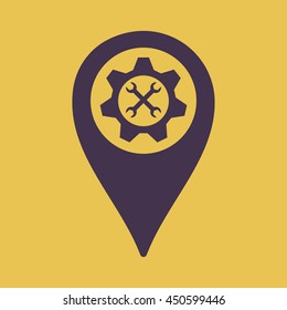 Map pin service Icon