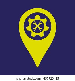 Map pin service Icon