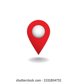 Map pin sign location icon.