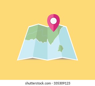 Map with pin  


Simple illustration Related to showing location on the map for Your Design.