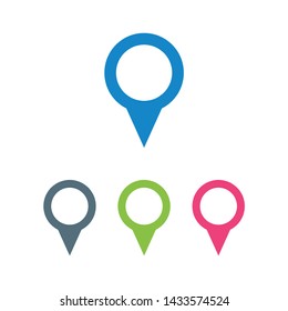 Map pin symbol for your website design