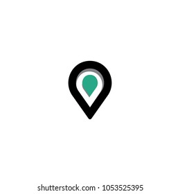 map pin tag or water aqua drop element logo icon symbol