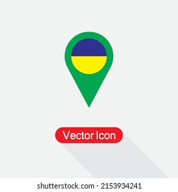 Map Pin Ukraine Icon, Ukraine Location Icon Vector Illustration Eps10