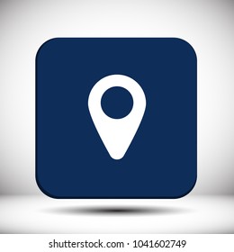 Map pin vector icon