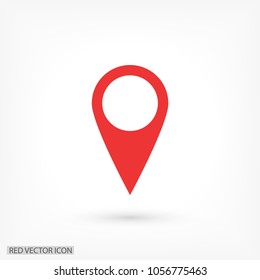 Map pin vector icon