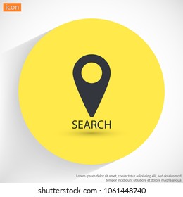 Map pin vector icon