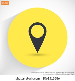 Map pin vector icon