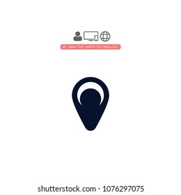 Map pin vector icon