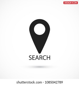 Map pin vector icon