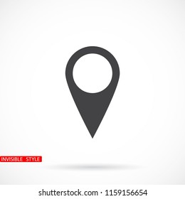 Map pin vector icon
