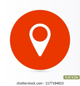 Map pin vector icon