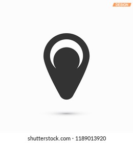 Map pin vector icon