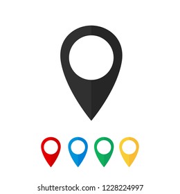 Similar Images, Stock Photos & Vectors of map pin icon - 223178026