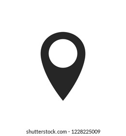 Map pin vector icon.
