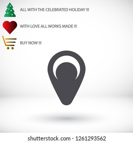 Map pin vector icon