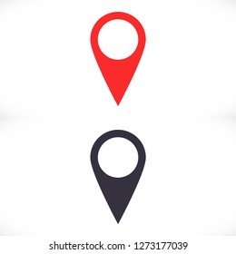 Map pin vector icon
