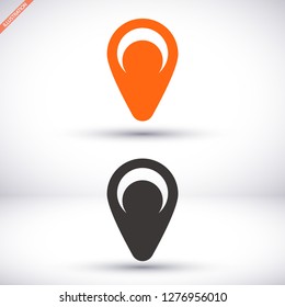 Map pin vector icon