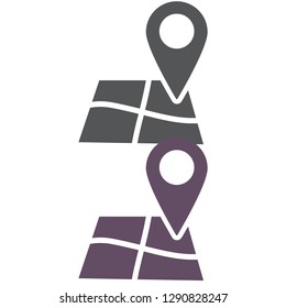 Map pin vector icon