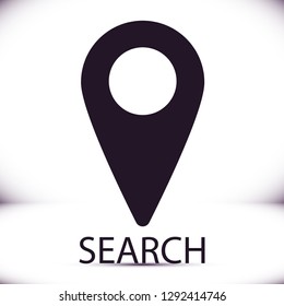 Map pin vector icon