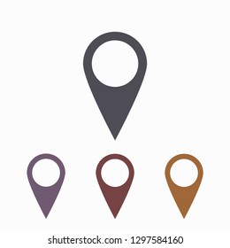 Map pin vector icon