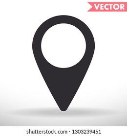 Map pin vector icon