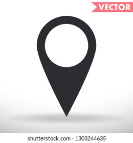 Map pin vector icon