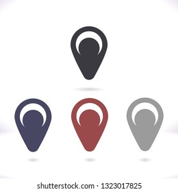 Map pin vector icon