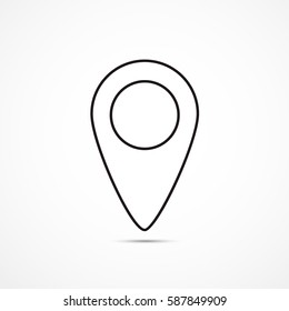 Map Pin Vector Icon