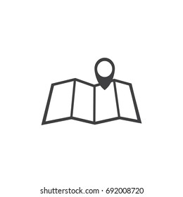 Map pin vector icon