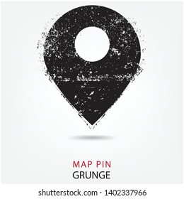 Map pin vector icon. location symbol.