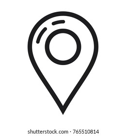 map pin vector icon, locator icon 