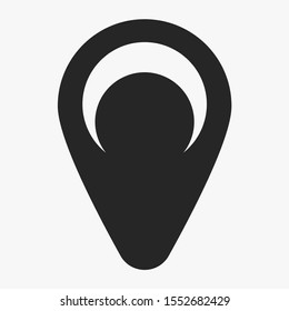 Map pin vector icon , lorem ipsum Flat design