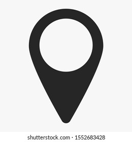 Map pin vector icon , lorem ipsum Flat design