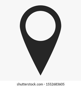 Map pin vector icon , lorem ipsum Flat design
