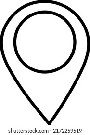 Map pin vector icon. Map marker icon symbol.eps
