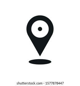 map pin vector icon on white background