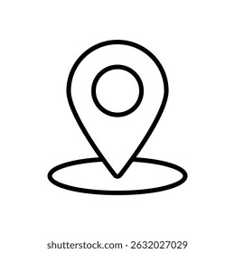 Map Pin vector icon stock illustration