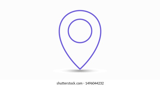 Map pin vector icon. Web design icon. location symbol. Map gps illustration. Travel pin logo. Vector EPS 10