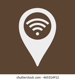 Map Pin WiFi Icon