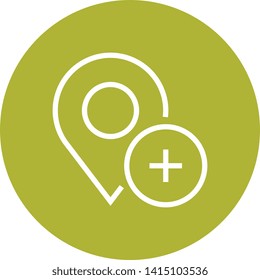 Map Pinpoint Add Place Icon