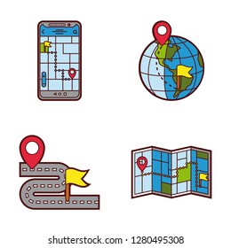 Map Pins Distance