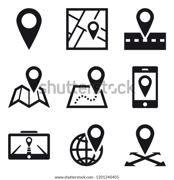 Map pins\
glyphs