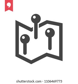 map pins icon
