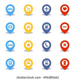 Map Pins Icons - Set 2